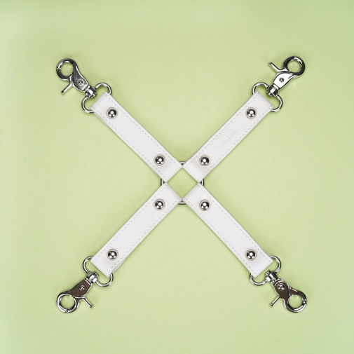 Liebe Seele - Leather Hogtie - White photo
