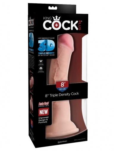 King Cock - Triple Density Cock 8" - Flesh photo