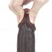 Lovetoy - 9'' Sliding Skin Dual Layer Dong - Brown photo-6