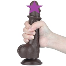 Lovetoy - 7.5" Sliding Skin Dildo 13.2cm - Brown photo