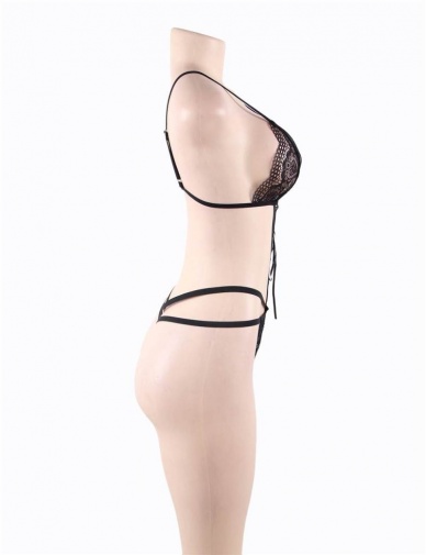 Ohyeah - Charming Lace Teddy - Black - M photo