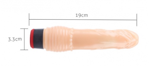 Chisa - 7.6″ 震動假陽具 TPE - 肉色 照片