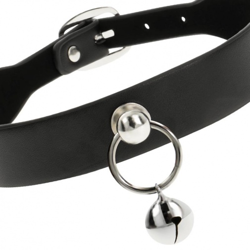 Coquette - Choker Jingle Bell w Ring - Black photo
