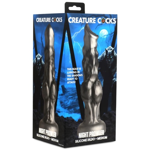 Creature Cocks - Night Prowler Dildo M - Grey photo