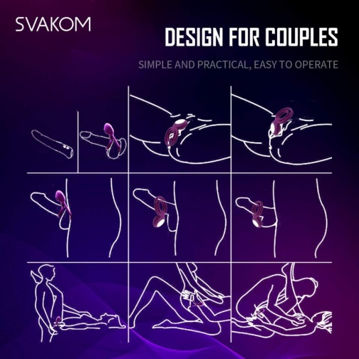 SVAKOM - Tammy 震动环 - 紫色 照片