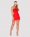 Obsessive - Kissmas Chemise - Red - S/M photo-4