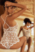 Mapale - 7543 Bridal Romper - Cherry - S 照片-3
