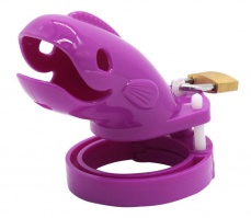 FAAK - Short Whale Chastity Cage - Purple photo