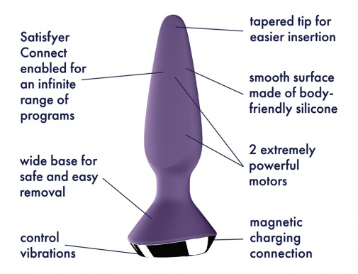 Satisfyer - Plug-ilicious 1 后庭震动器 - 紫色 照片