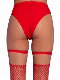 Leg Avenue - Heart Thigh Garters - Red photo