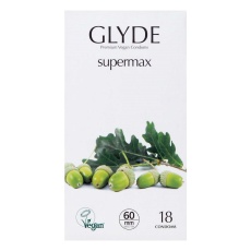 Glyde Vegan - Supermax Condoms 60mm 18's Pack photo