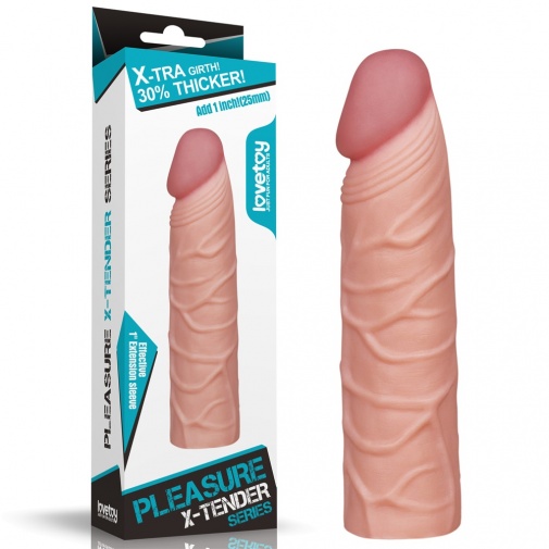 Lovetoy - X-Tender Penis Sleeve 6.8" - Flesh photo