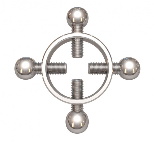 Chisa - 4-Point Squeezing Nipple Grips - Silver photo