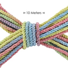 Ouch - Bondage Rope 10m - Pastel Rainbow 照片