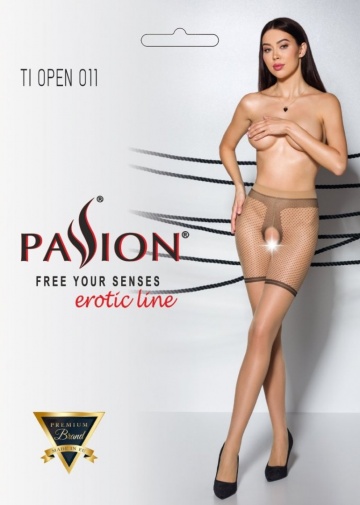Passion - Tiopen 011 Pantyhose - Beige - 3/4 photo