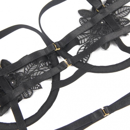Ohyeah - Feather Underwire Set - Black - M photo