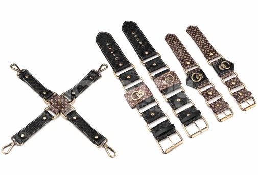 Lovetoy - Rebellion Reign Hogtie Set - Black photo