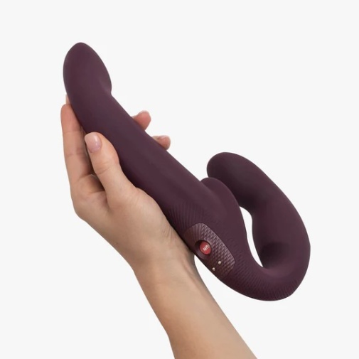 Fun Factory - Share Vibe Pro 无带穿戴式震动阳具 - 酒红色 照片