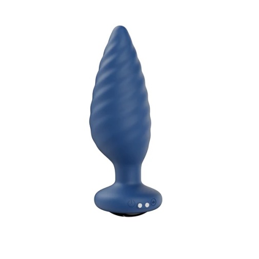 Honey Play Box - Noah Rotating App Butt Plug - Navy Blue photo