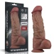 Lovetoy - 10.5" XXL 雙層假陽具 - 啡色 照片-9