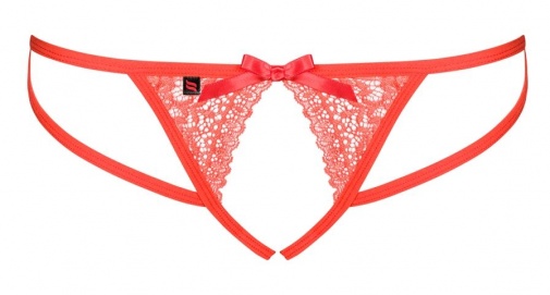 Obsessive - Picantina Crotchless Thong - Cherry Tomato - S/M photo