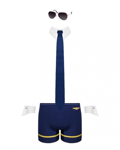 Obsessive - Pilotman Set - Blue - L/XL photo