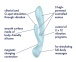 Satisfyer - Triple Oh Rabbit Vibrator - Light Blue photo-4