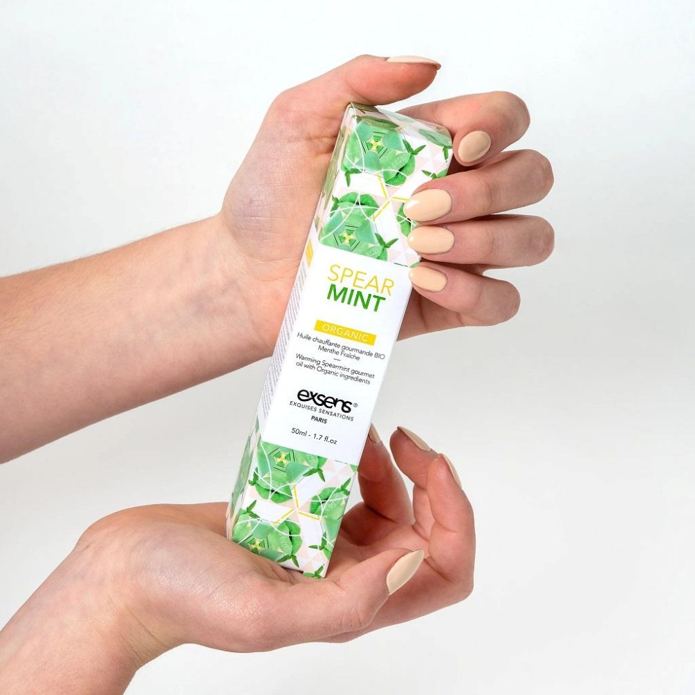 This edible intimate massage oil with warming effect has bee... Exsens - Spearmint Warming Massage Oil - 50ml photo-3