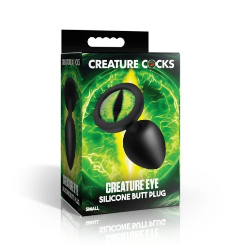 Creature Cocks - Green Eye Plug S - Black photo