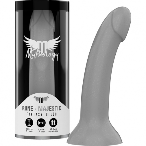 Mythology - Rune Majestic Dildo S - Grey photo
