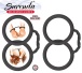 Nasstoys - Surenda Silicone Hand Cuffs - Black photo-2