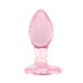 Add a touch of elegance to your anal adventures with this gl... Easytoys - Heart Glass Plug - Pink photo-3