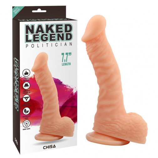 Chisa - Politician Dildo 7.7" - Flesh photo
