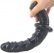FAAK - Spiral Anal Dildo w Handle - Black photo-2