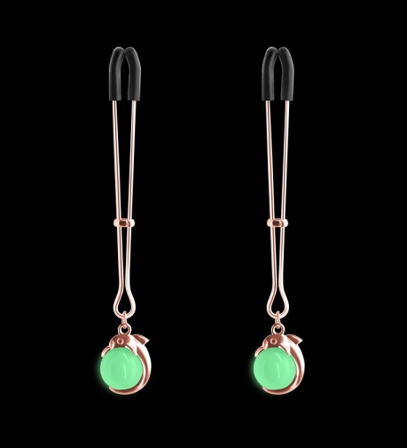 NS Novelties - Bound G1 Pearl Nipple Clamps - Gold photo