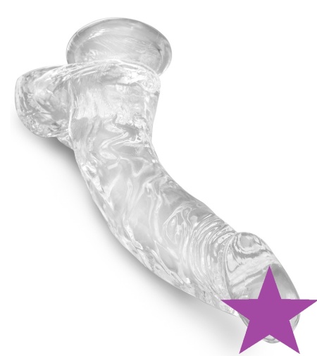 King Cock - 7.5" Cock w Balls - Clear photo