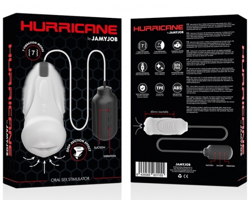 Jamyjob - Hurricane Oral Sex Stimulator - White photo