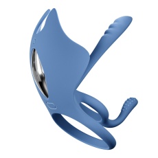SVAKOM - Barzillai APP Cockring & Couple Vibrator - Blue photo