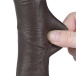 Lovetoy - 7.5" 微曲带包皮仿真阳具 - 啡色 照片-8