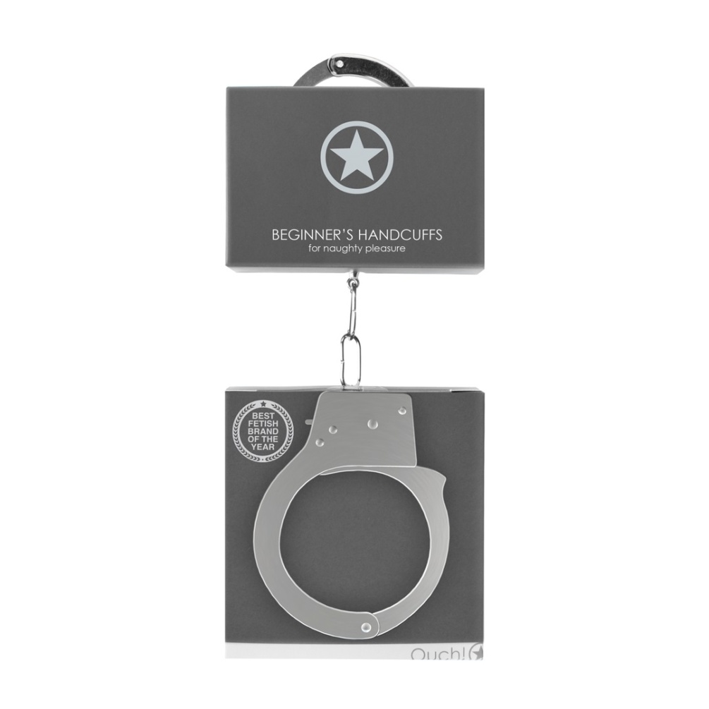 Play around and lock up your lover with these great and naug... Ouch - Beginner Handcuffs - Silver photo-7