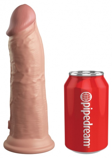 King Cock - 8" Elite 震動仿真陰莖 - 肉色 照片