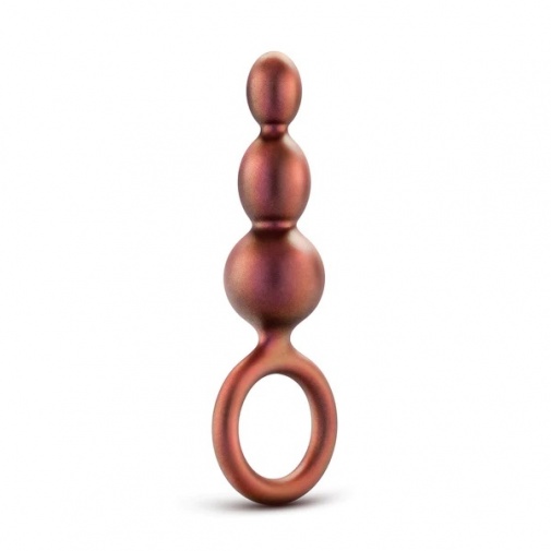 Anal Adventures Matrix - Beaded Loop Plug - Copper photo