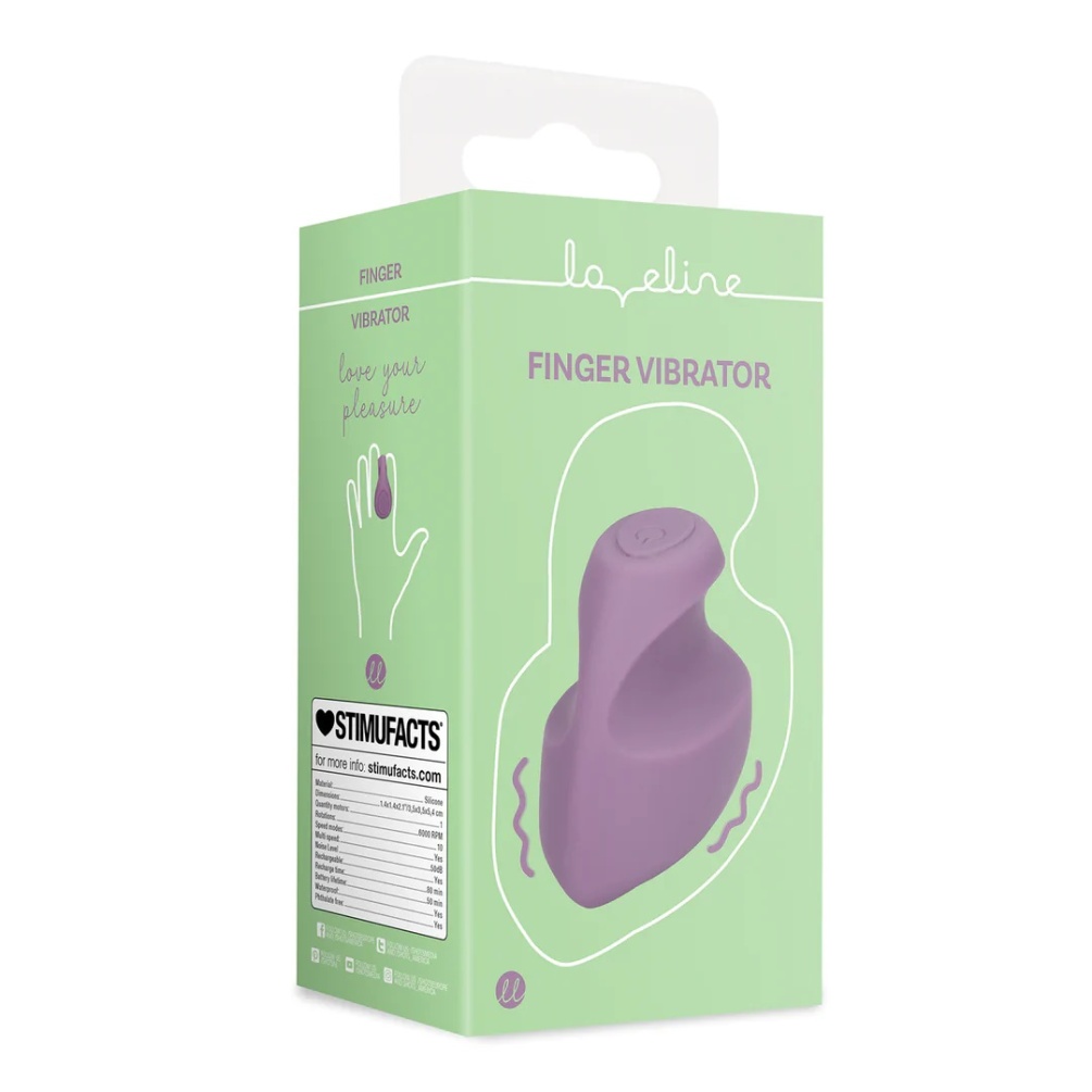 The small Finger Vibrator is designed to deliver various lev... Loveline - Finger Vibrator - Mystic Purple photo-9