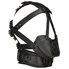 Master Series - Lockable Head Harness - Black photo