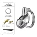 Yeahwow - Wearable Short Chastity Cage - Silver photo-5
