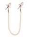 NS Novelties - Bound DC1 Nipple Chain Clamps - Rose Gold photo