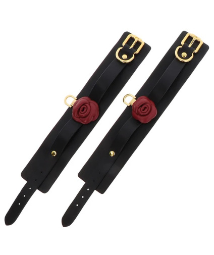 Taboom - Wild Roses Hand Cuffs - Black photo