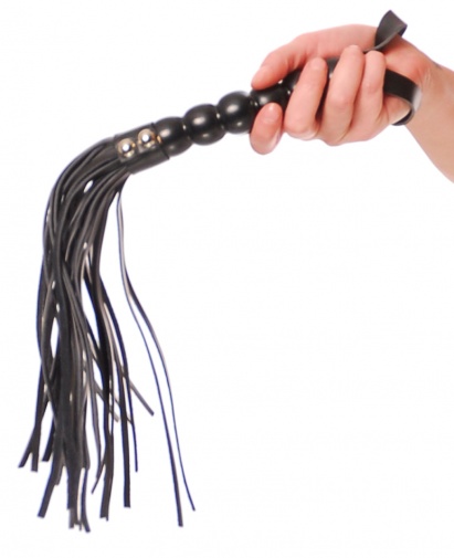 Fetish Fantasy - Beaded Cat O' Nine Tails - Black photo