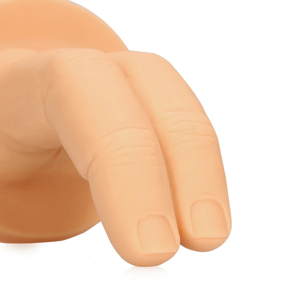 Cum over! This suggestive Finger dildo is a call to "cu... S-Line - Cum Over Finger Plug - Flesh photo-3