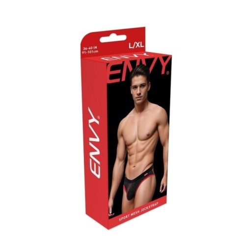 Envy - Sport Mesh Jock - Black/Red - M/L 照片